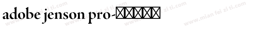 adobe jenson pro字体转换